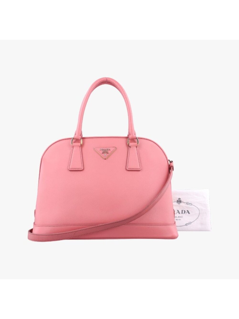 Prada Promenade Pink Saffiano Leather 31